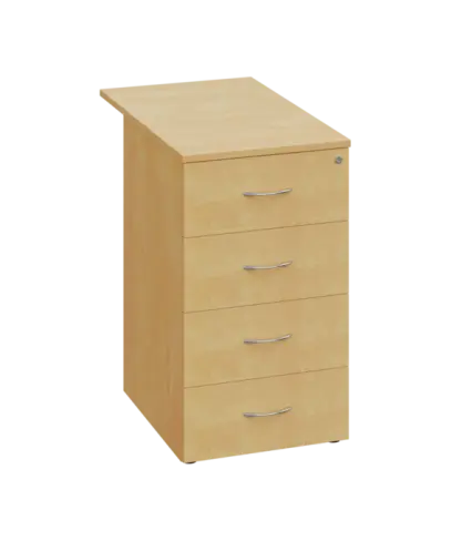 CKCP 1 - 85 kontejner přístavný, 4-zásuvkový, deska 18 mm, centrální zámek, bříza světlá